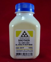 (AQC-231Y) Совместимый Тонер Brother TN 130Y/135Y HL 4040/50/70/DCP 9040 Yellow (фл. 100г) (AQC) фас