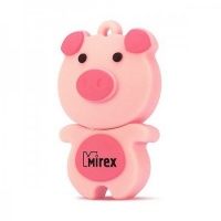 (13600-KIDPIP08) Флеш накопитель 8GB Mirex Pig, USB 2.0, Розовый
