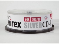(UL120055A8L) Диск CD-R Mirex 700 Mb, 24х, Silver, Cake Box (10), (10/300) (201861)