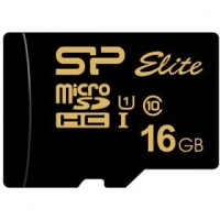 (SP016GBSTHBU1V1GSP) Флеш карта microSD 16GB Silicon Power Elite Gold microSDHC Class 10 UHS-I U1 85