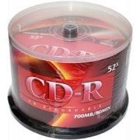 (VSCDRCB5001) Диск CD-R VS 700 Mb, 52x, Cake Box (50), (50/200) (20106 48563)