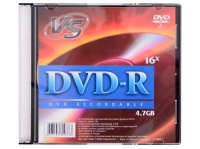 (VSDVDRSL501) Диск DVD-R VS 4.7 Gb, 16x, Slim Case (5), (5/200) (20397)