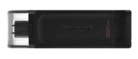 (DT70/32GB) Флеш накопитель 32GB Kingston DataTraveler 70, USB 3.0, Черная Type-C