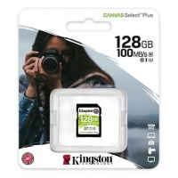 (SDS2/128GB) Флеш карта SD 128GB Kingston SDXC Class 10 UHS-I U3 V30  Canvas Select Plus 100Mb/s