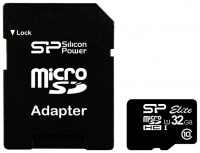 (SP032GBSTHBU1V21SP) Флеш карта microSD 32GB Silicon Power Elite microSDHC Class 10 UHS-I (SD адапте