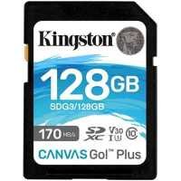 (SDG3/128GB) Флеш карта SD 128GB Kingston SDXC Class 10 UHS-I U3 V30 Canvas Go Plus 170MB/s