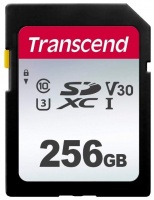 (TS256GSDC300S) Флеш карта SD 256GB Transcend SDXC Class 10 UHS-I U3, V30, TLC, Silver