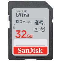 (SDSDUN4-032G-GN6IN) Флеш карта SD 32GB SanDisk SDHC Class 10 UHS-I Ultra 120MB/s