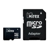 (13613-ADTMSD04) Флеш карта microSD 4GB Mirex microSDHC Class 4 (SD адаптер)