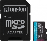 (SDCG3/128GB) Флеш карта microSD 128GB Kingston microSDXC Class 10 UHS-I U3  Canvas Go Plus (SD адап