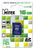 (13611-SD10CD16) Флеш карта SD 16GB Mirex SDHC Class 10