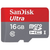 (SDSQUNS-016G-GN3MN) Флеш карта microSD 16GB SanDisk microSDHC Class 10 Ultra 80MB/s