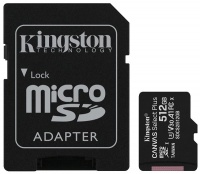 (SDCS2/512GB) Флеш карта microSD 512GB Kingston microSDXC Class 10 UHS-I U3 Canvas Select Plus (SD а