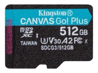 (SDCG3/512GBSP) Флеш карта microSD 512GB Kingston microSDXC Class 10 UHS-I U3 V30 Canvas Go Plus 170