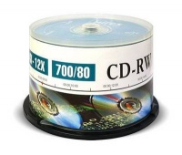 (UL121002A8B) Диск CD-RW Mirex 700 Mb, 12х, Cake Box (50), (50/300) (204169)