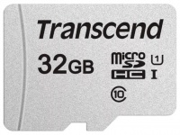 (TS32GUSD300S-A) Флеш карта microSD 32GB Transcend microSDHC Class 10 UHS-1 U1, (SD адаптер), TLC