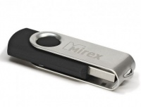 (13600-FMURUS32) Флеш накопитель 32GB Mirex Swivel, USB 2.0, Черный