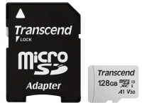 (TS128GUSD300S-A) Флеш карта microSD 128GB Transcend microSDXC Class 10 UHS-I U3, V30, A1, (SD адапт