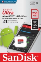 (SDSQUA4-256G-GN6MN) Флеш карта microSD 256GB SanDisk microSDXC Class 10 Ultra UHS-I U1 A1 120MB/s